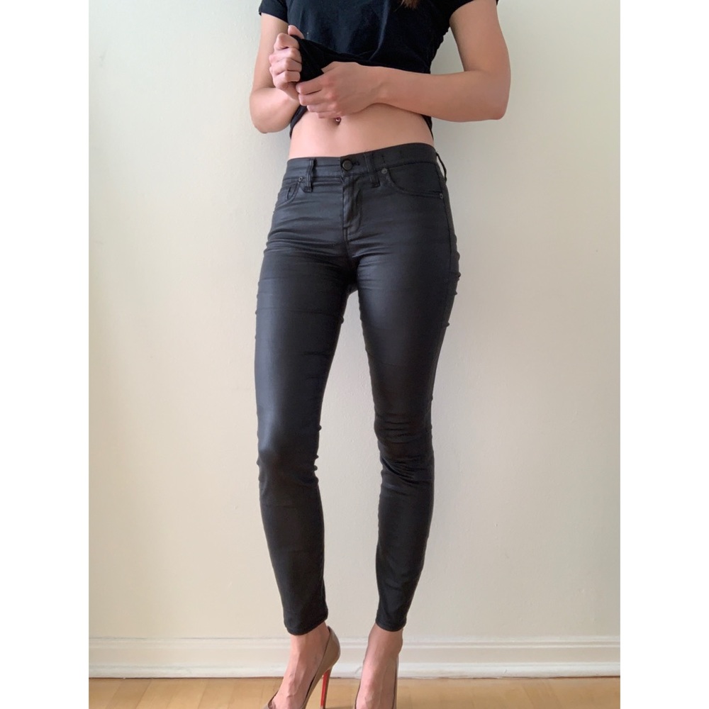 Madewell Coated Black Jeans